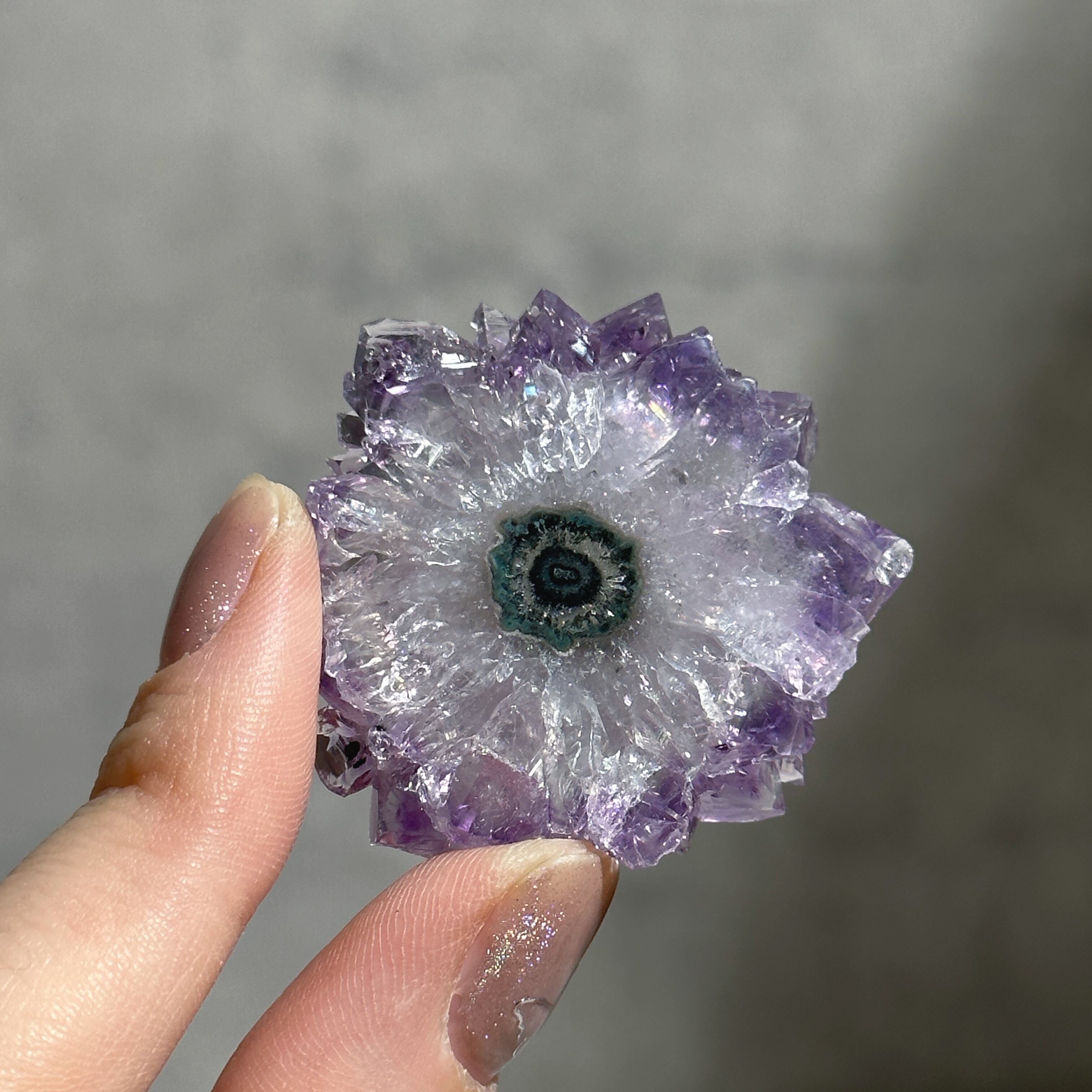 フラワーアメジスト スライス25◇ Flower Amethyst ◇天然石・鉱物