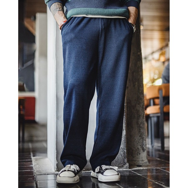 レトロドレープワッフルスウェットパンツ 224706