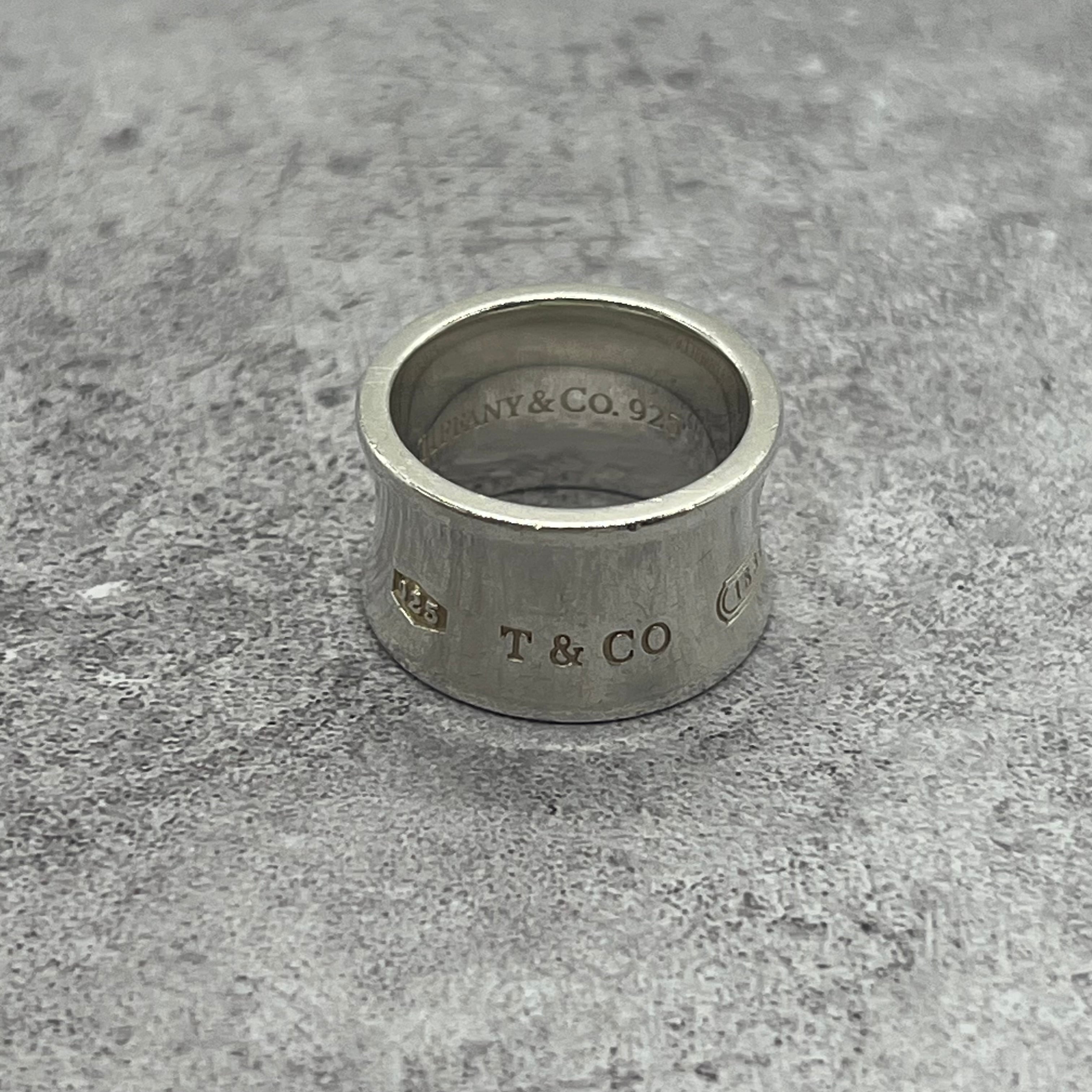 【11号】ティファニー TIFFANY&CO 1837 ワイド リング SV