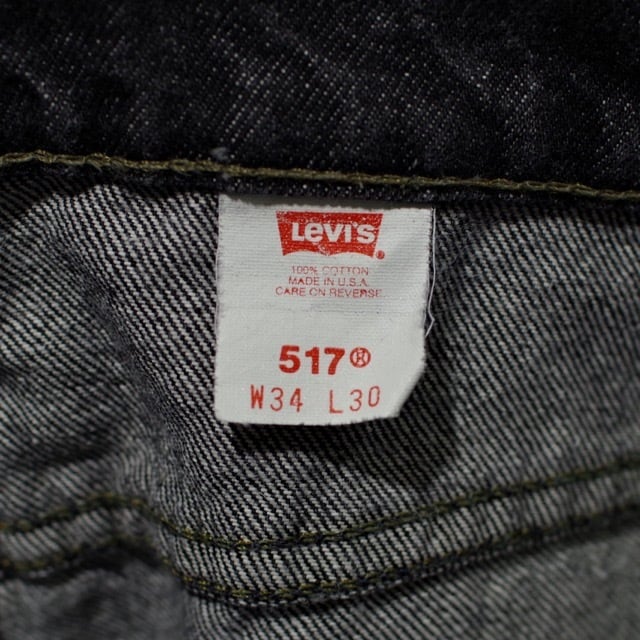 1990s Levi's 517 Black Boots Cut Jeans / Denim Pants リーバイス 