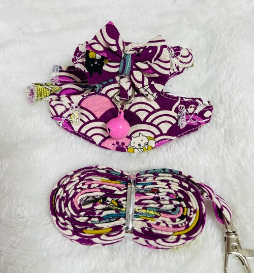 ハーネス リード付き リボン