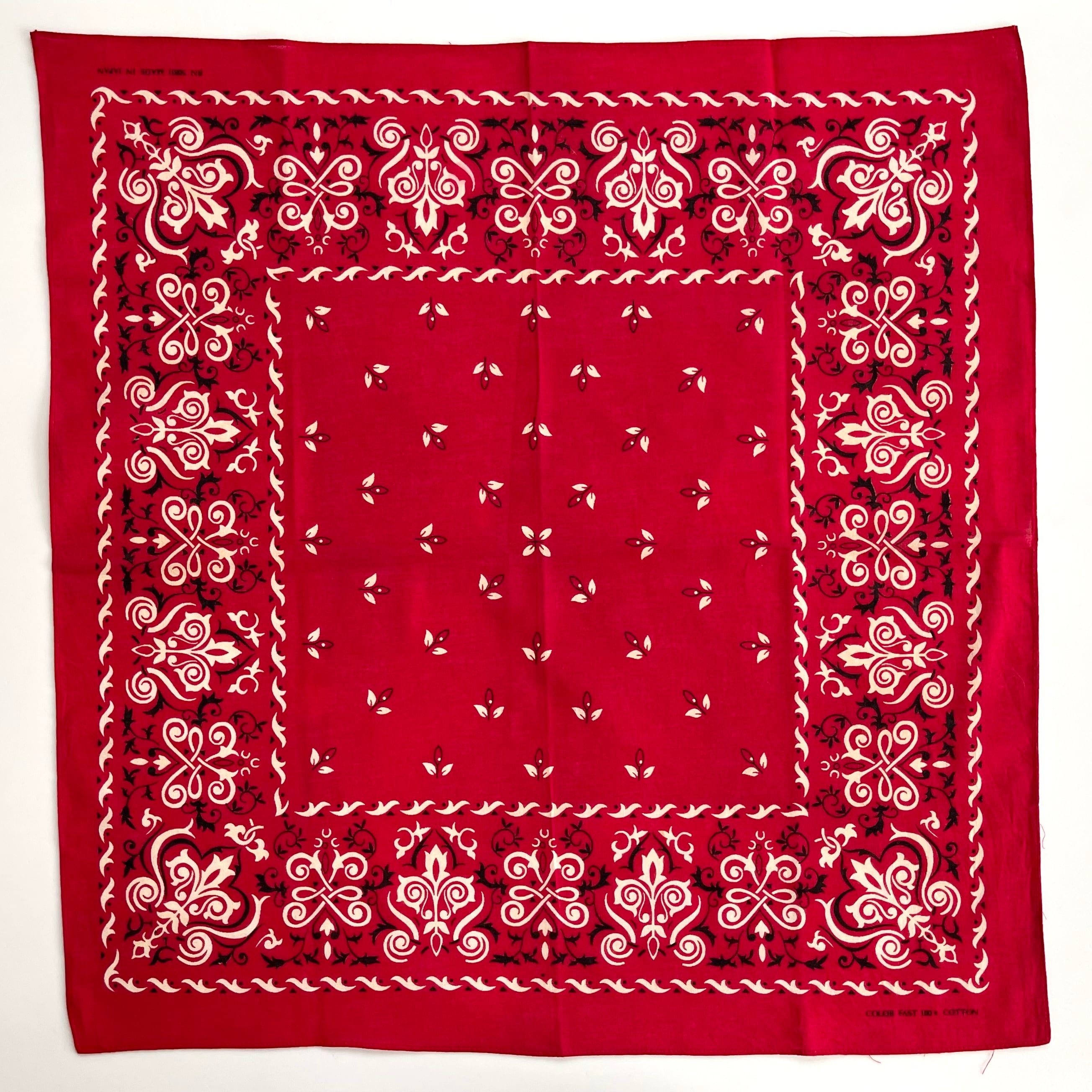 Good】RN50811 MADE IN JAPAN ヴィンテージバンダナ レッド | swallows