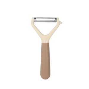 【努力特価】Akkerds 皮むき器 T字タイプ 軽く鋭い使い心地 持ちやすい ステンレス ブラウン
