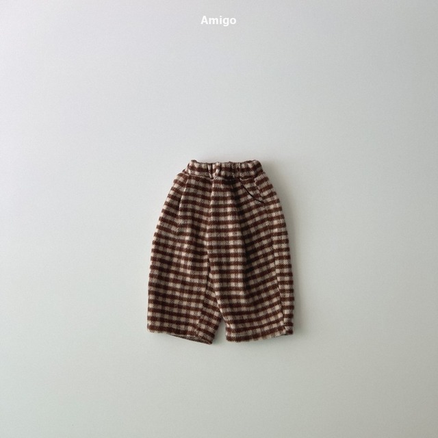 【即納】amigo / check pants