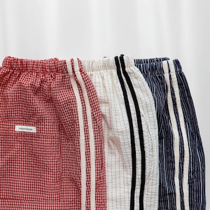 在庫確保済【DURANG RURANG】Cotton Ribbon Track Pants (3color)