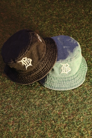 OL"D"-B- DENIM BUCKET HAT [WASHED x WHITE]