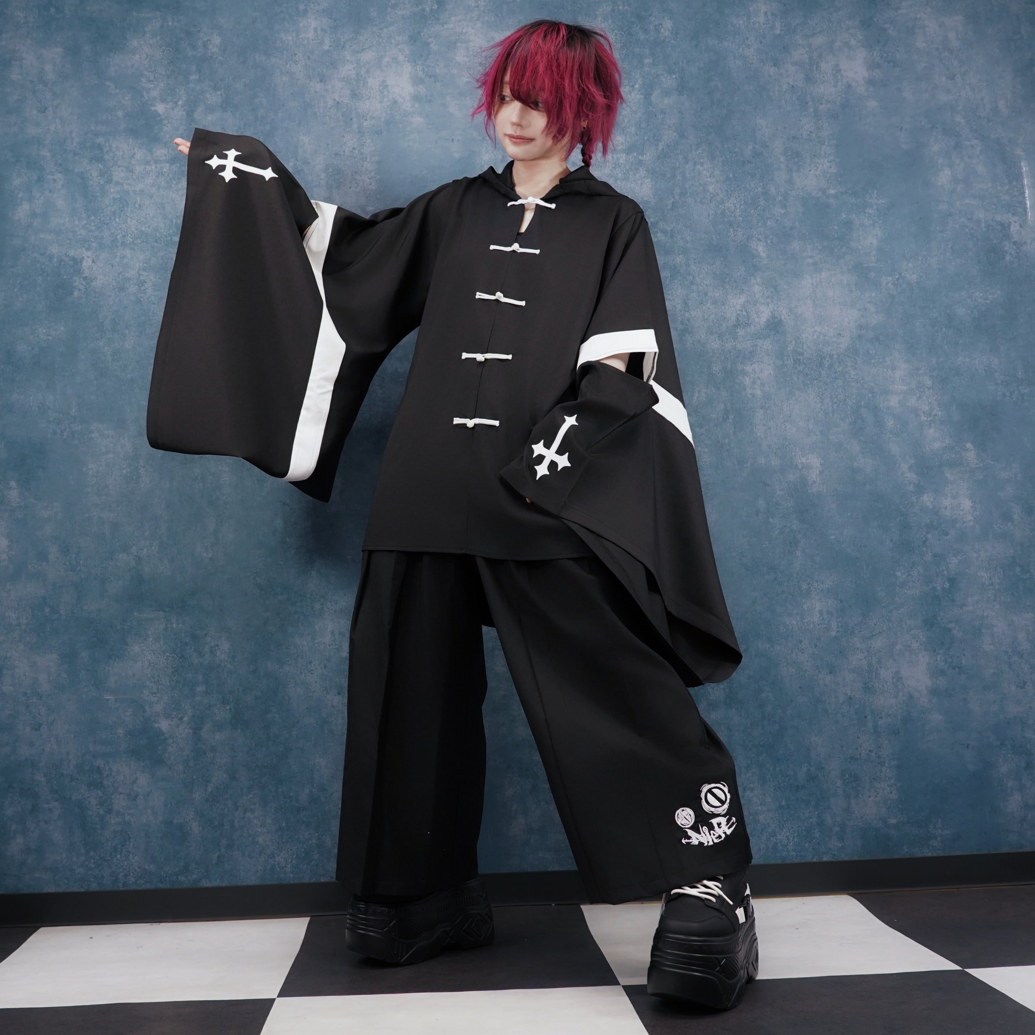 チャイナボタン和モードフーディートップス【尼尔東京】 | NIER CLOTHING