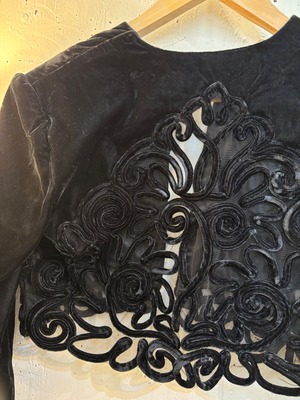 vintage “Scott McClintock” black velvet cord jacket