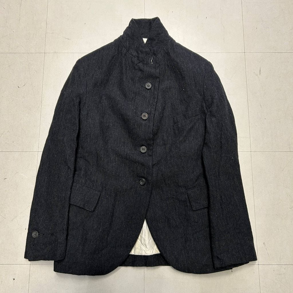 ポールハーデン　ウールジャケット　サイズS　ブラック系 PAUL HARNDEN ポールハーデン Wool Linen Jacket ジャケット ブラック