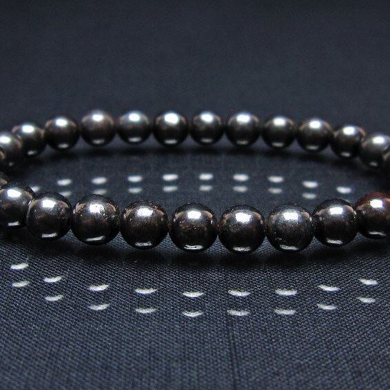 スギライト ブレスレット 7mm ブラックスギライト ブレス 一点物 メール便可 [M便 1/10] 111-45541