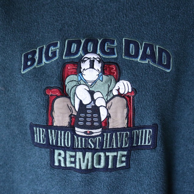 "BIG DOGS" XXX super over silhouette fleece sweatshirt