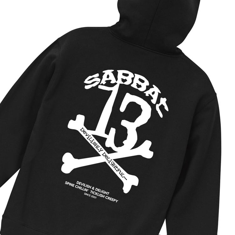 予約品】SABBAT13 サバトサーティーン サバト13「13X-BONE HOODIE」裏