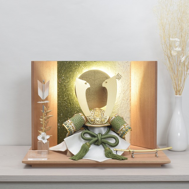 兜飾り【北斗・若草】Hokuto・Wakakusa｜おしゃれ｜モダン｜コンパクト｜五月人形｜端午の節句｜今どき