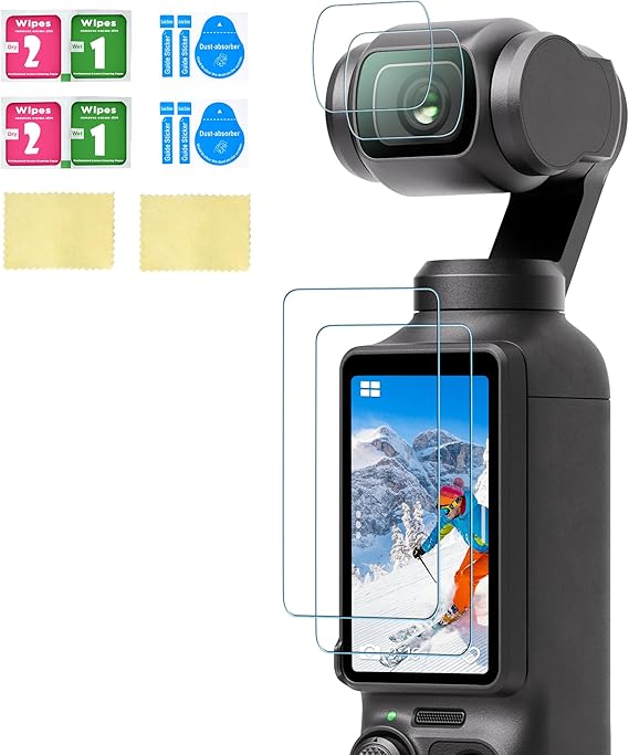 CYNOVA Osmo Pocket 3 ガラスフィルム (4枚セット)DJI Osmo Pocket 3