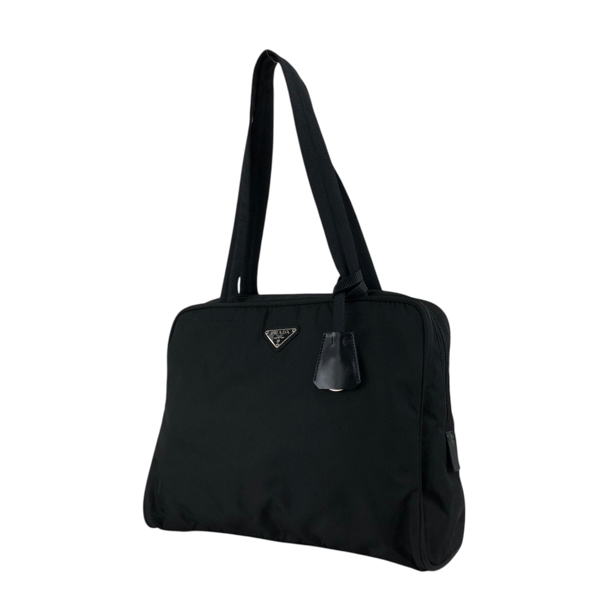 PRADA プラダ トートバッグ ブラック トライアングルロゴ ナイロン