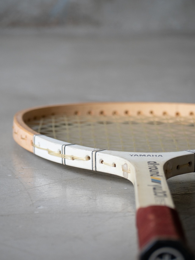 "YAMAHA" '80s vintage Wooden tennis racket