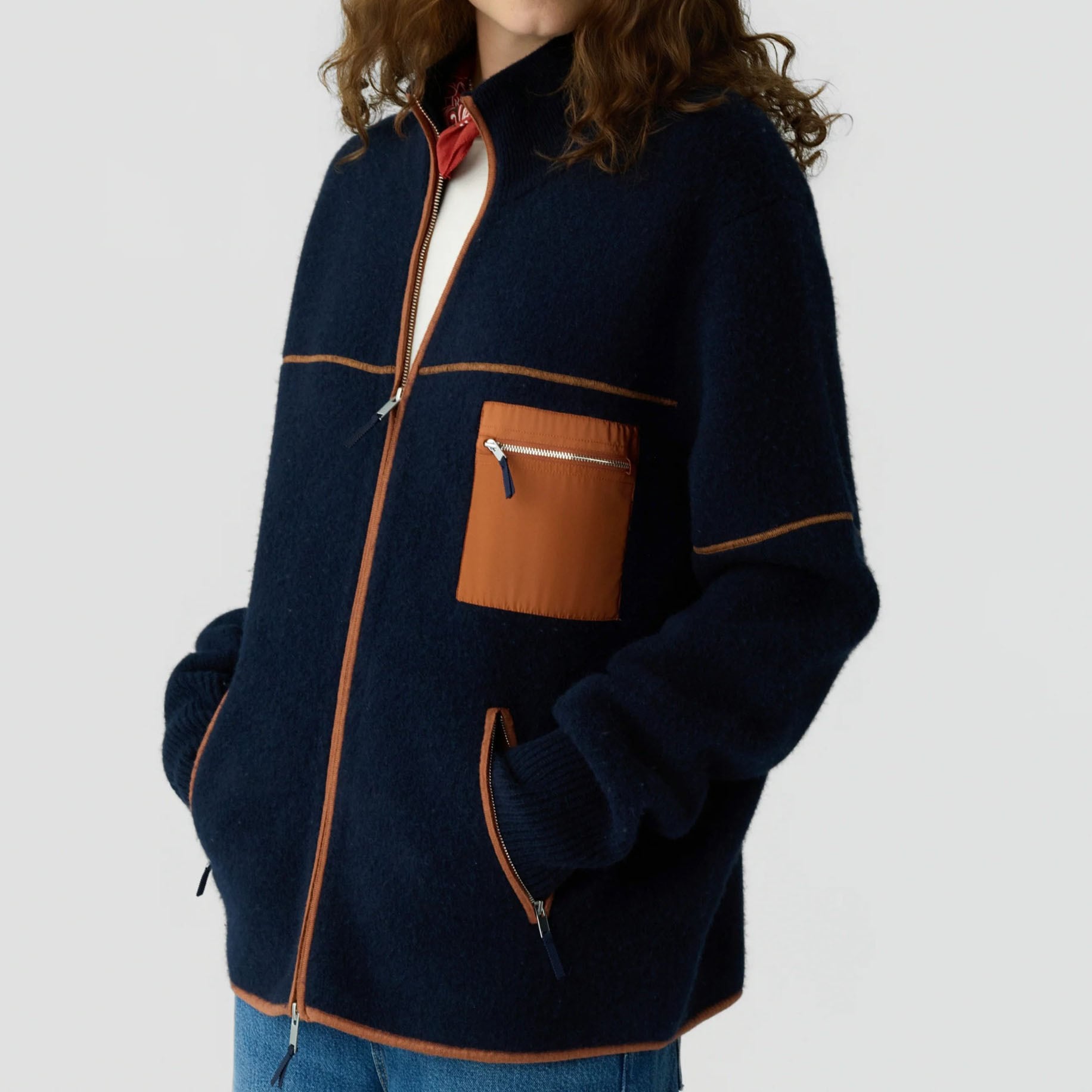 Guest In Residence Felted Louis Jacket MIDNIGHT