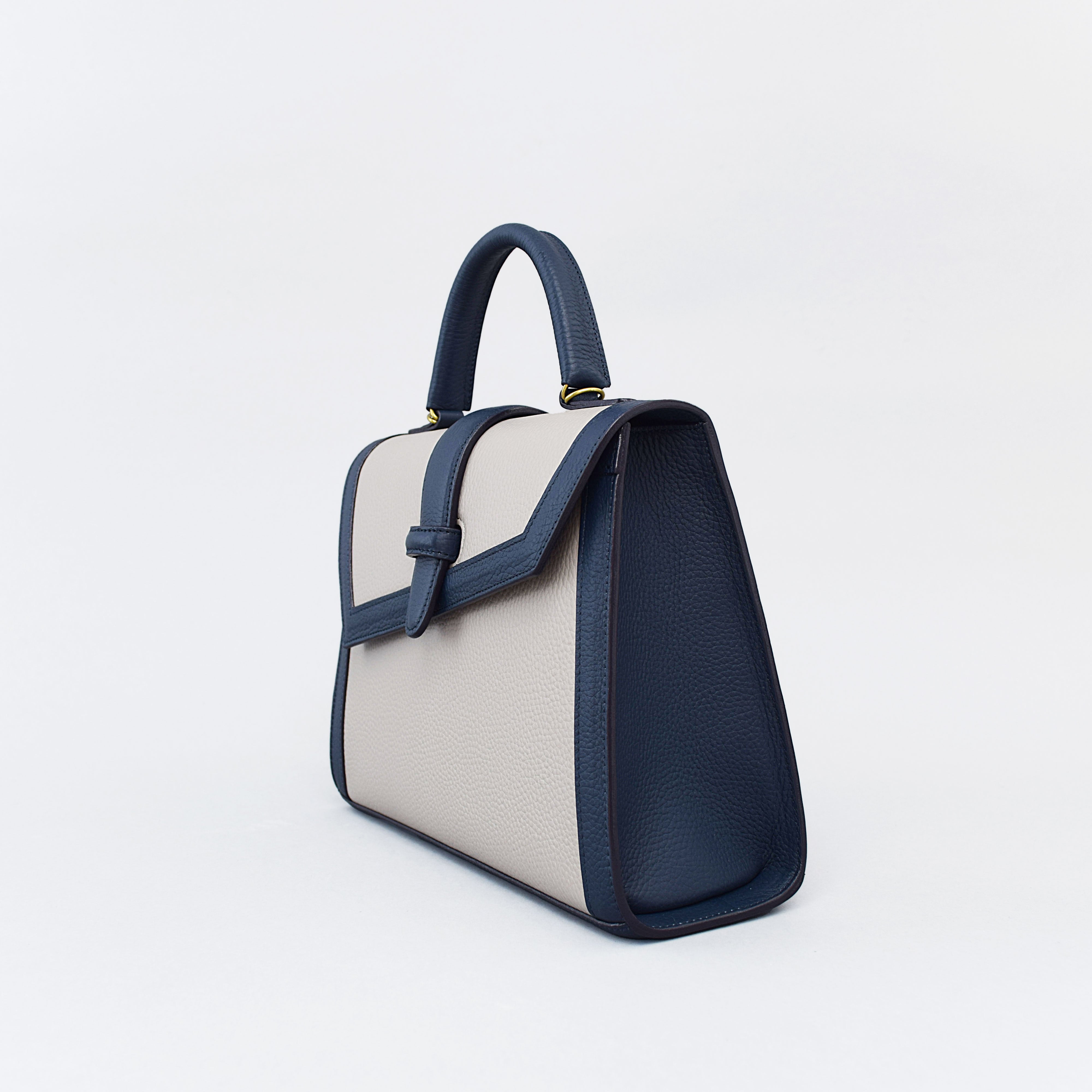 SHOJIFUJITA「1」DANCER-1 SHRINK LEATHER 2TONE-NIGHBLUE×GREGE