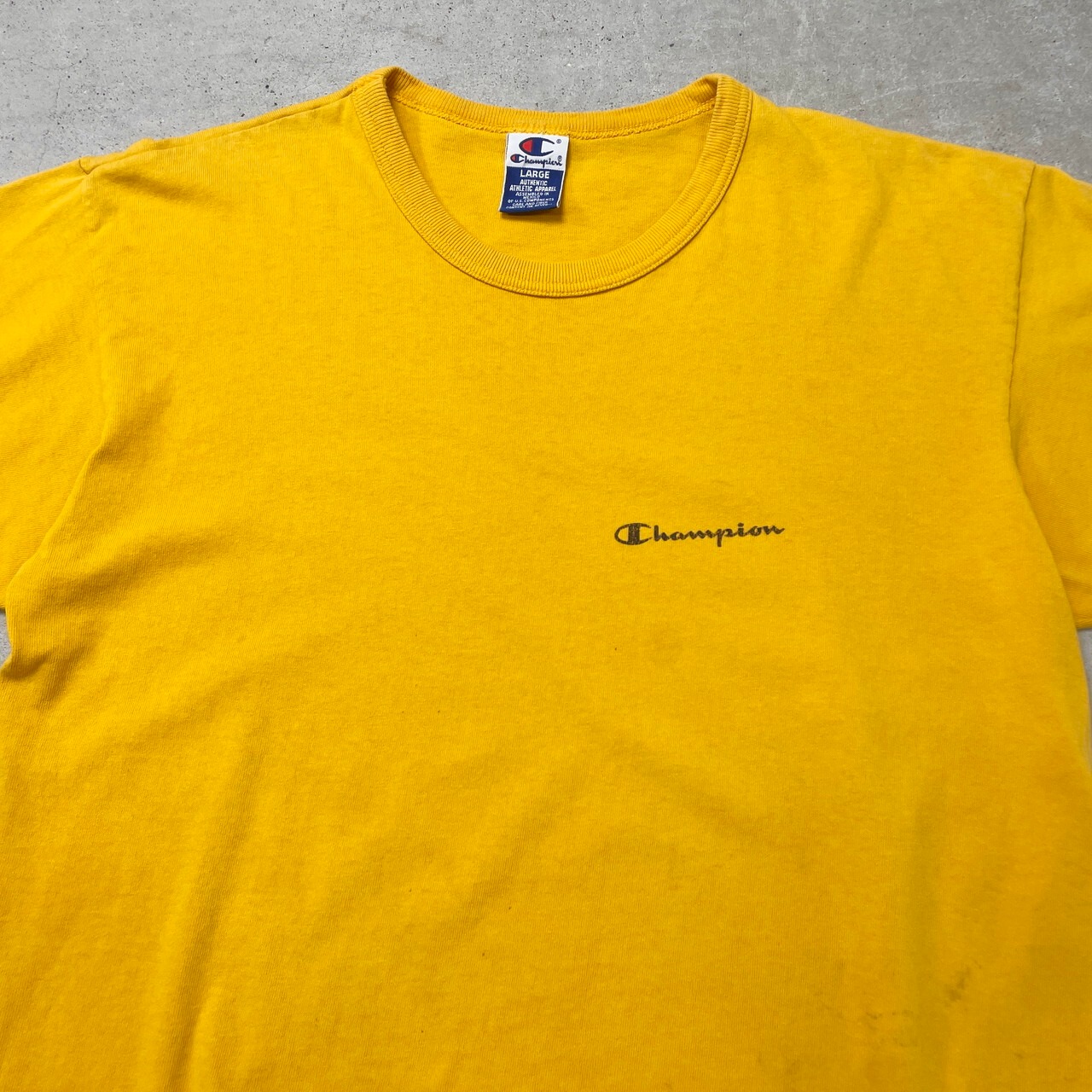 90年代 Champion チャンピオン ロゴプリント Tシャツ メンズXL相当 
