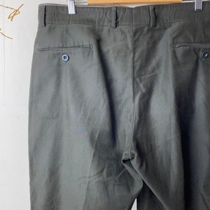 HERMES khaki brown color twill pants