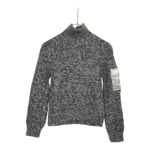 モンクレール CICLISTA セーター ニット サイズ:S グレー ウール アルパカ レディース MONCLER 中古