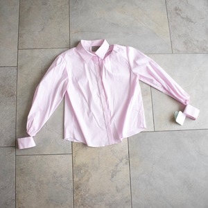 ritsuko karita/Collar bone slit blouse(pink)