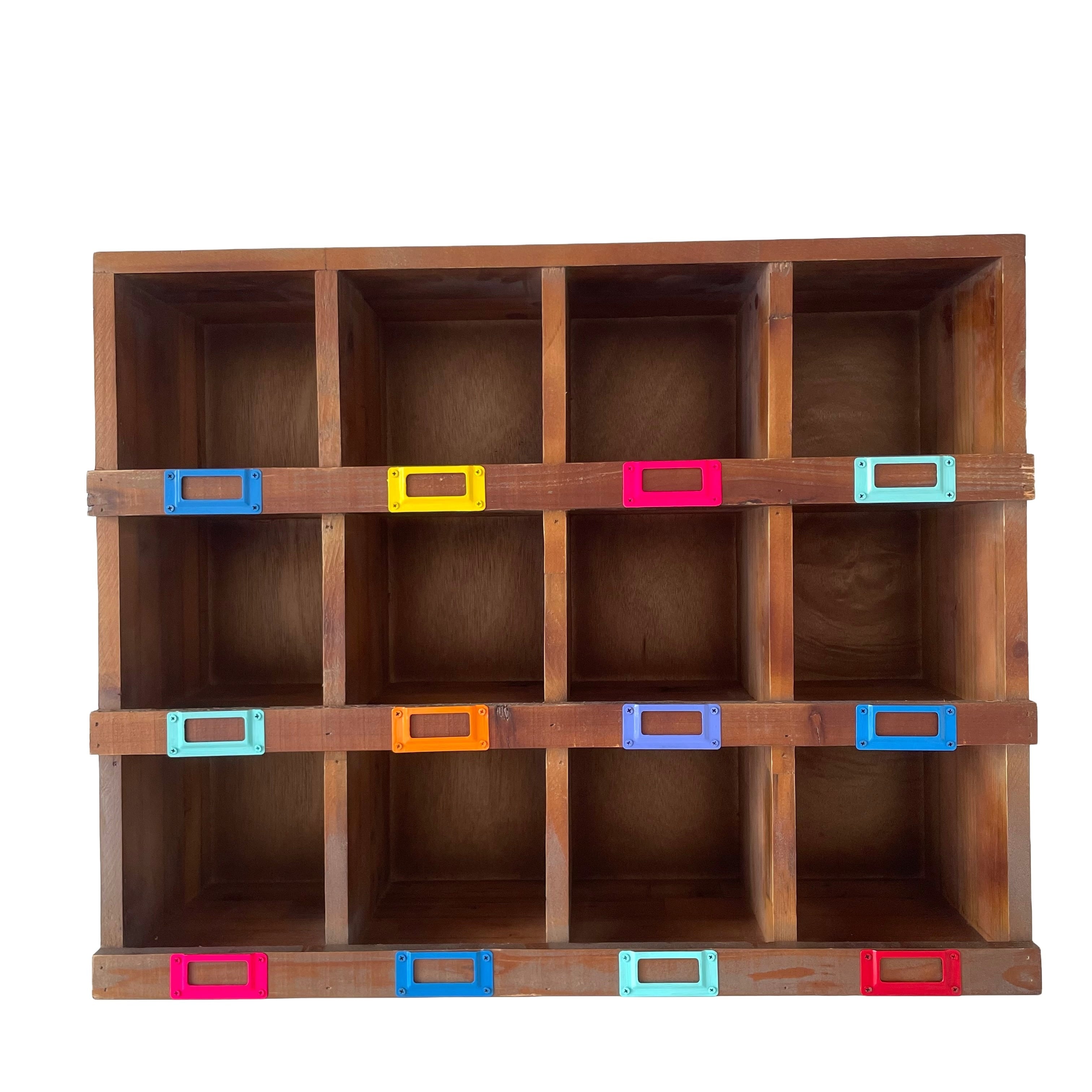 Vivid Label Wood Collection Box W60cm×D19cm×H48cm 収納コレクション