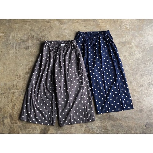 SOIL(ソイル) Cotton Dot Print Wide Easy Pants