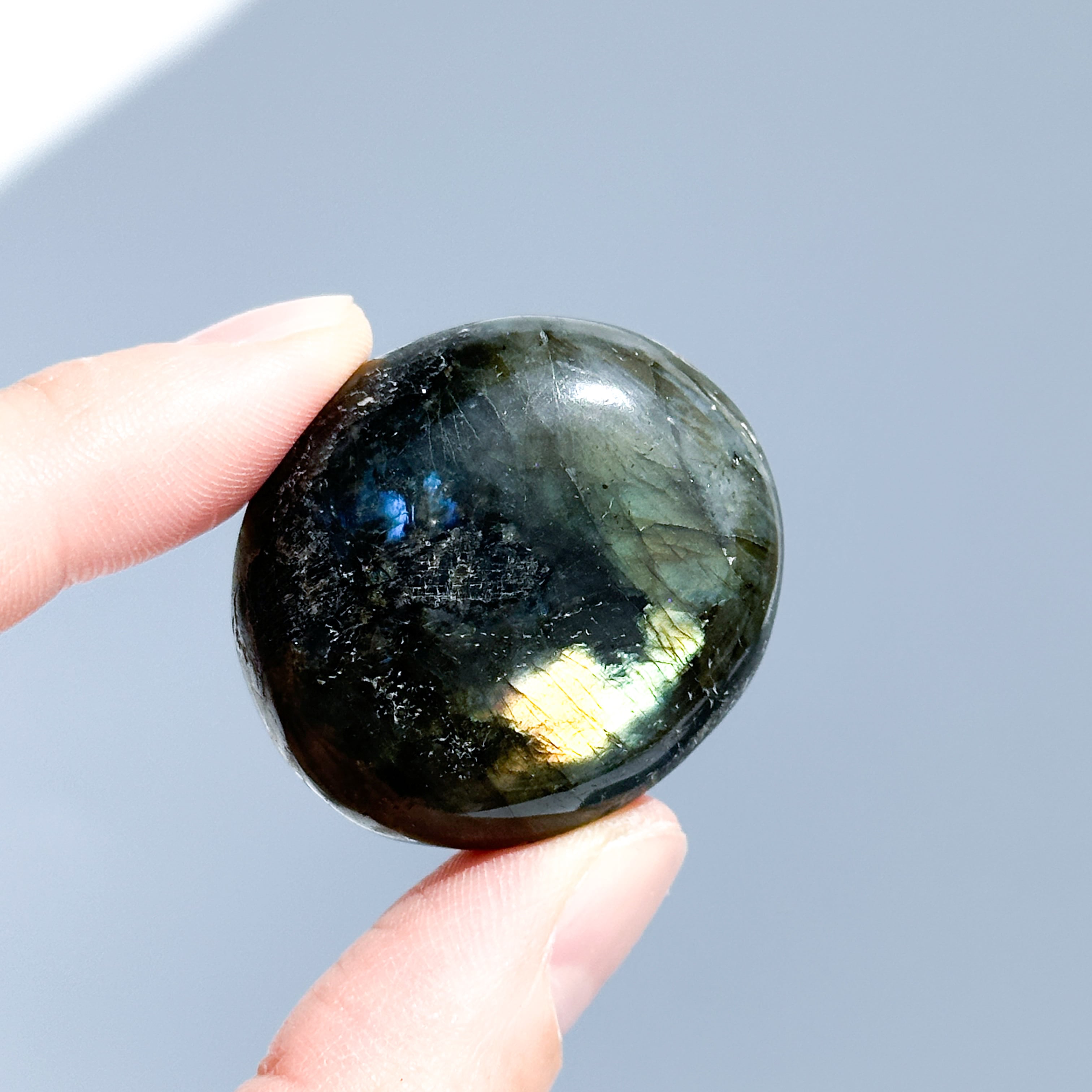 ラブラドライト パームストーン 14◇ Labradorite ◇天然石・鉱物・パワーストーン・インテリア