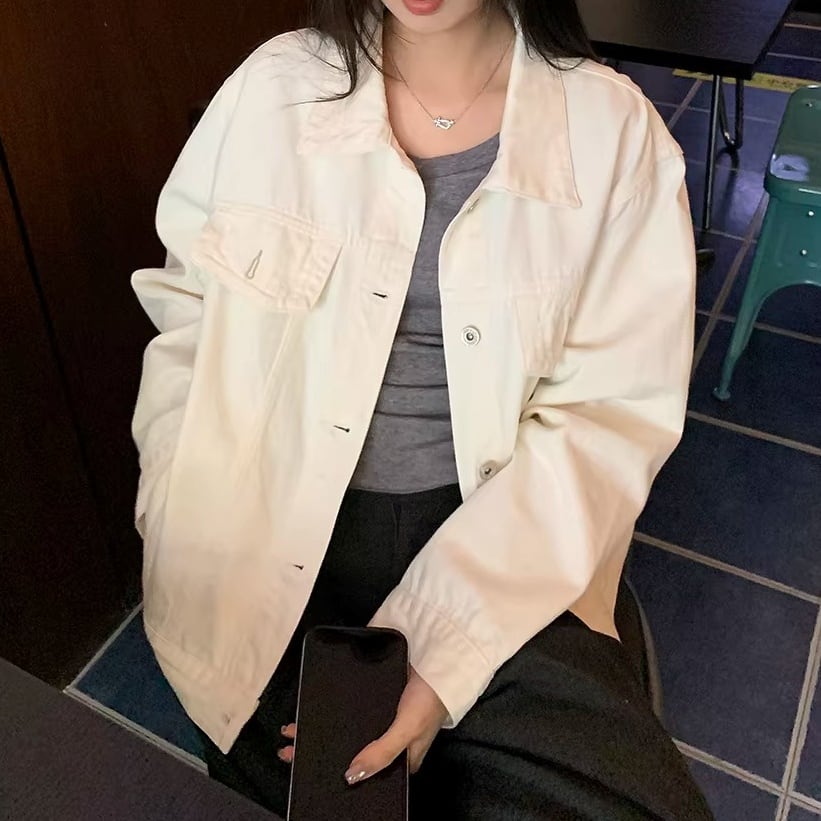 パッチポケット 長袖 ショート丈 ジャケット 1color AOJ0051