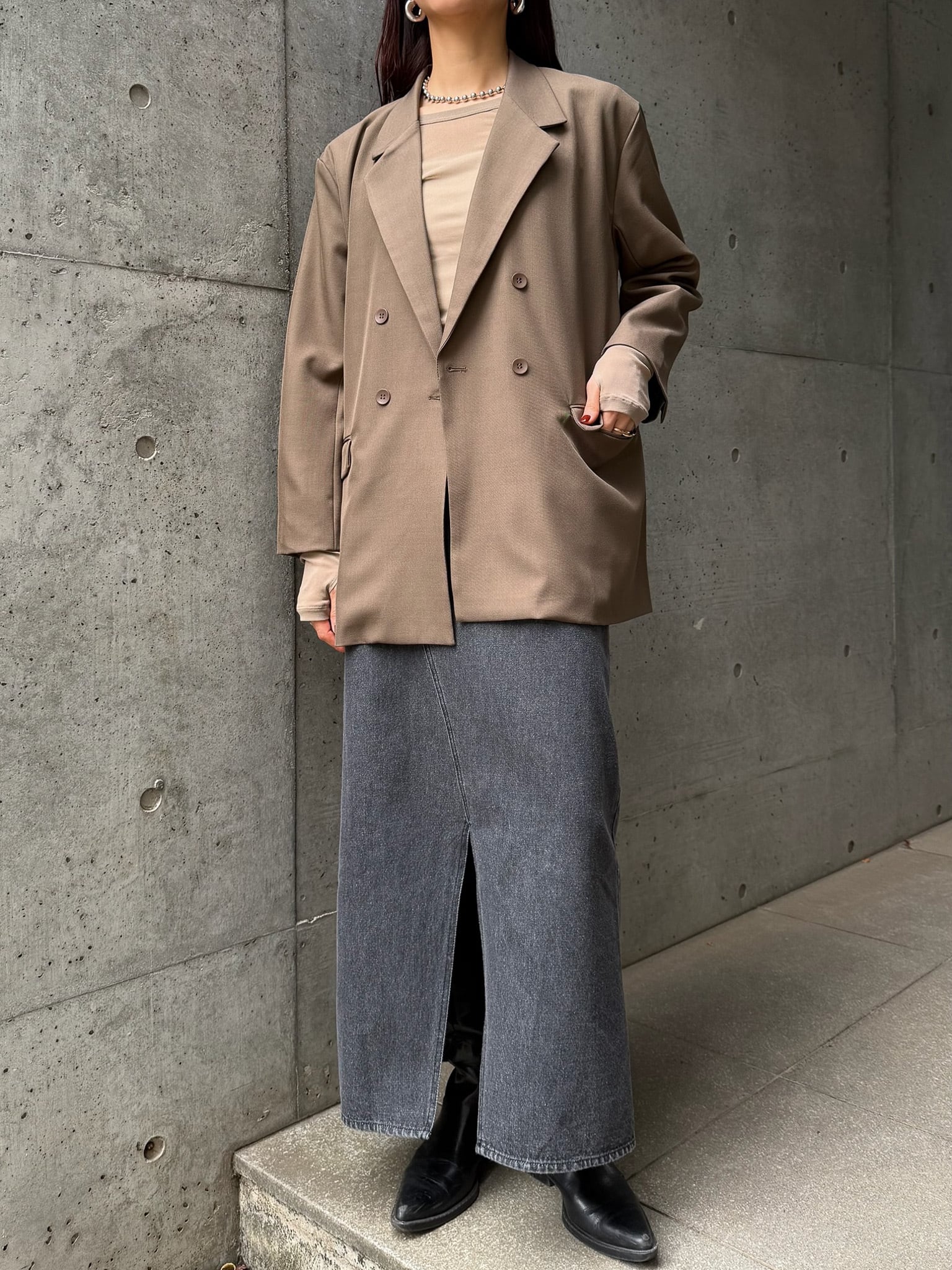 DOUBLE TAILORED JK（ﾀﾞﾌﾞﾙﾃｰﾗｰﾄﾞｼﾞｬｹｯﾄ）【7543097】 | CIEL'AIR