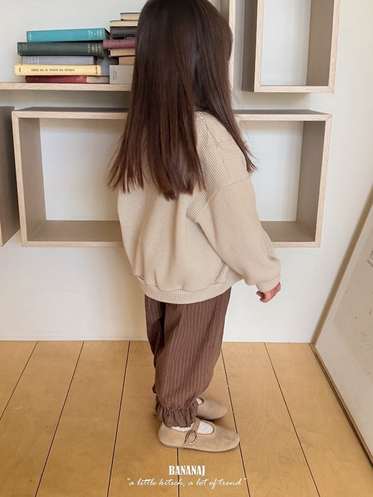 韓国子供服 / BANANA J / 26Autumn / ワッフル ジャケット / 秋服 / キッズ *XS~JS*