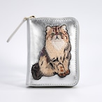 【3月下旬〜4月上旬お届け】アコーディオンミニ財布 Meow(Silver)