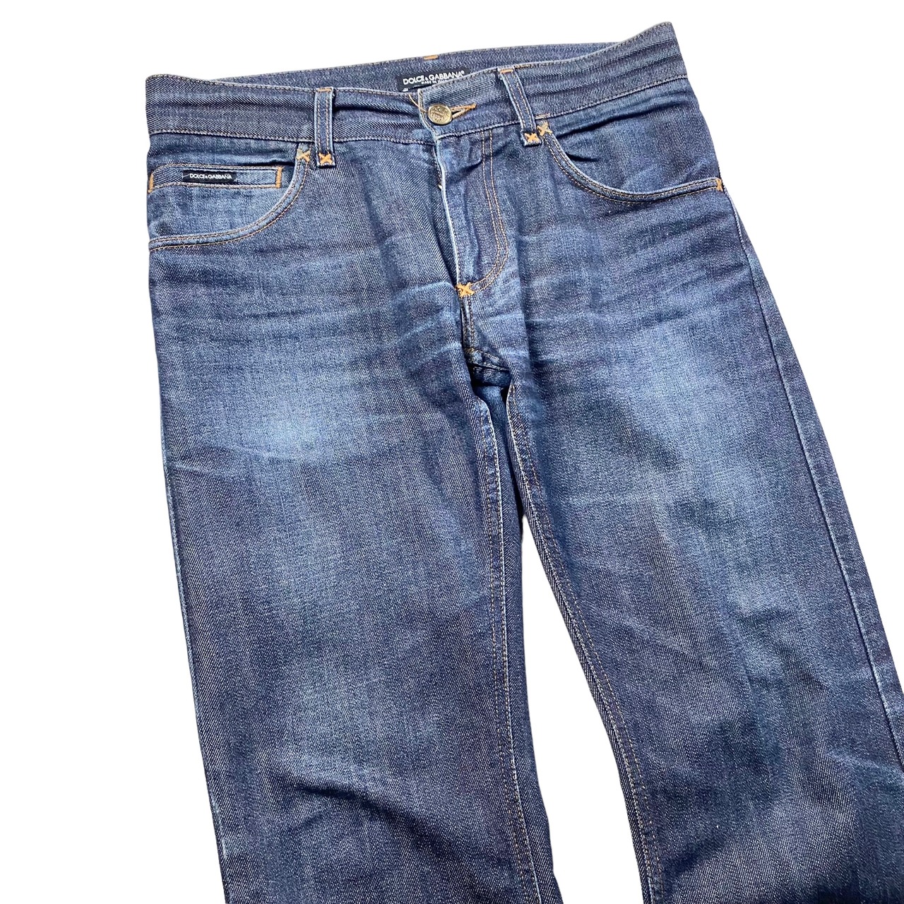 DOLCE&GABBANA indigo denim pants