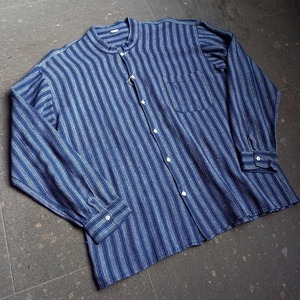 エクアドル製 スタンドカラーシャツ used [102084]