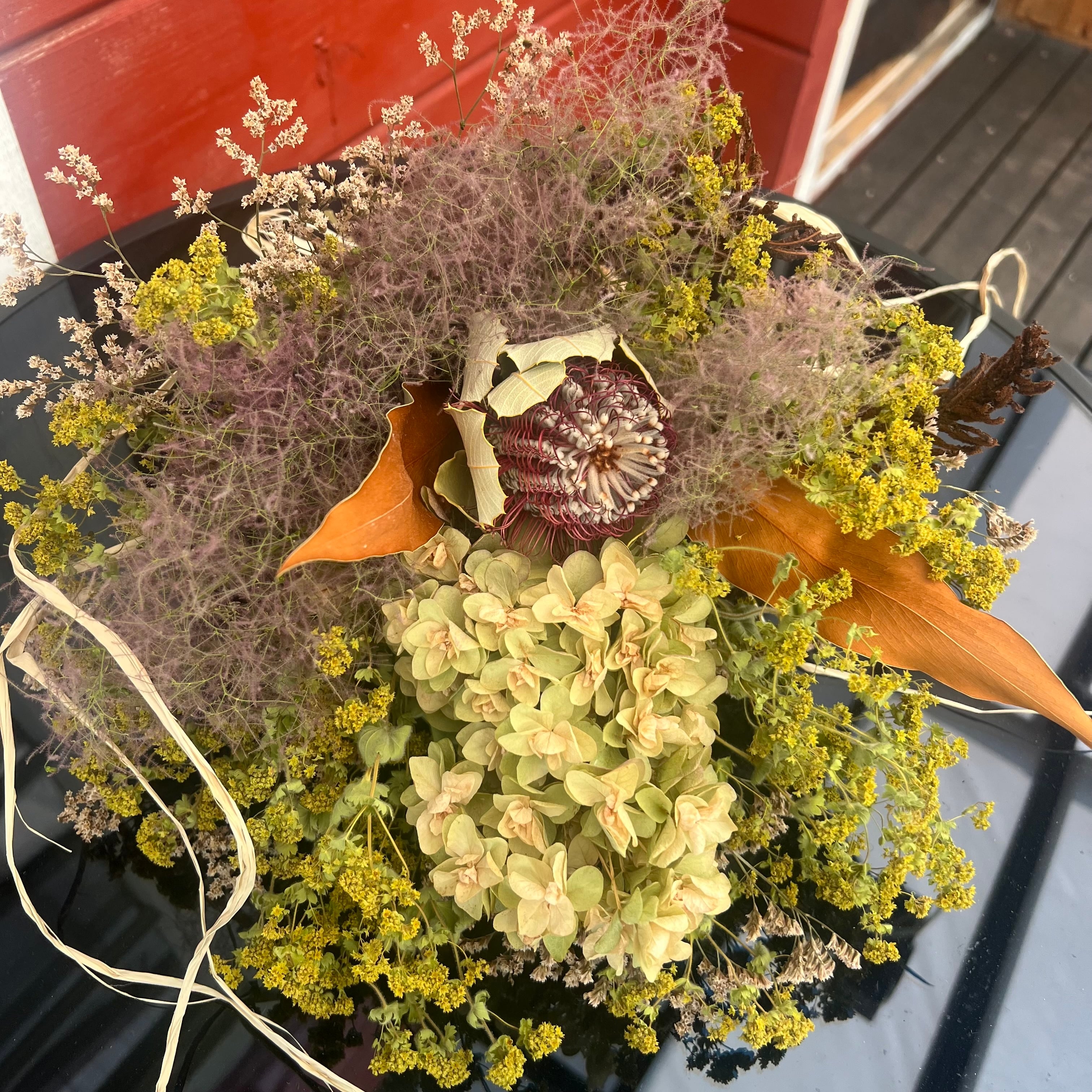 専用＊Halloweenミニパンプキン＆グリーンホオズキ ドライフラワースワッグ 専用＊Halloweenミニパンプキン＆グリーンホオズキ ドライフラワー