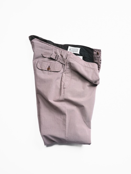 [04SS] “Maison Martin Margiela"Checked Pattern Side Adjuster Trousers