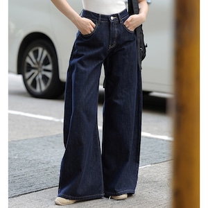 wide denim pants k-0150