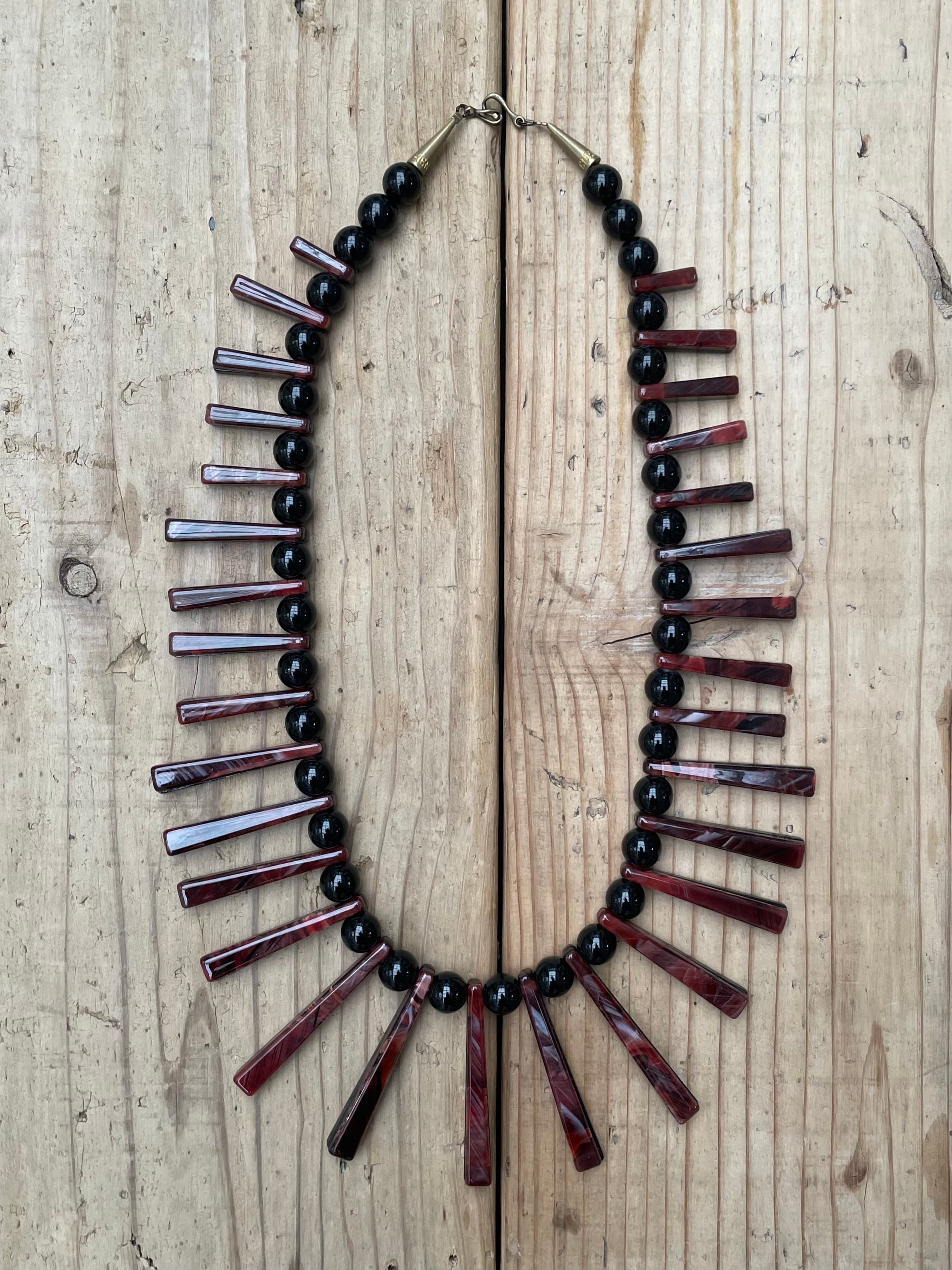 【ケンジン】プラスチック ビーズ ネックレス/PLASTIC BEADS NECKLACE "KENZIN"