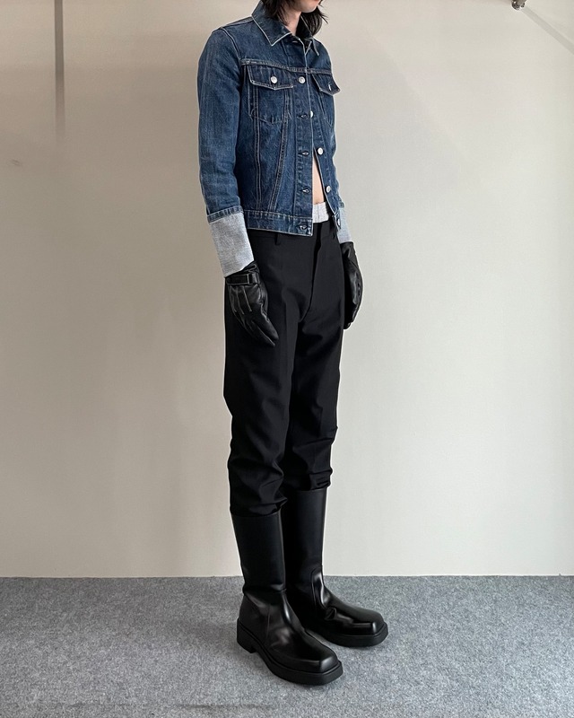 【1999s helmut lang】 roll up denim jacket/ Kyoto store