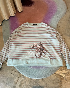 LITTLE.BEDROOM 【Lil.Bed Lv.2 LS Tee -Blue Stripe-】