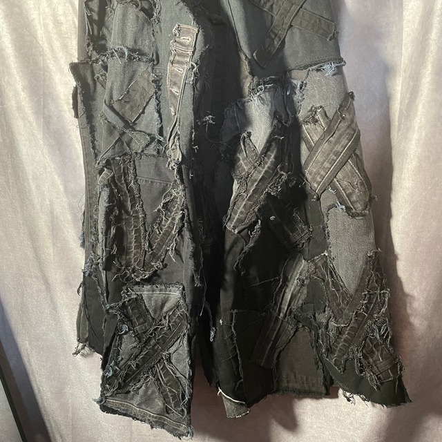 Remake denim pants black