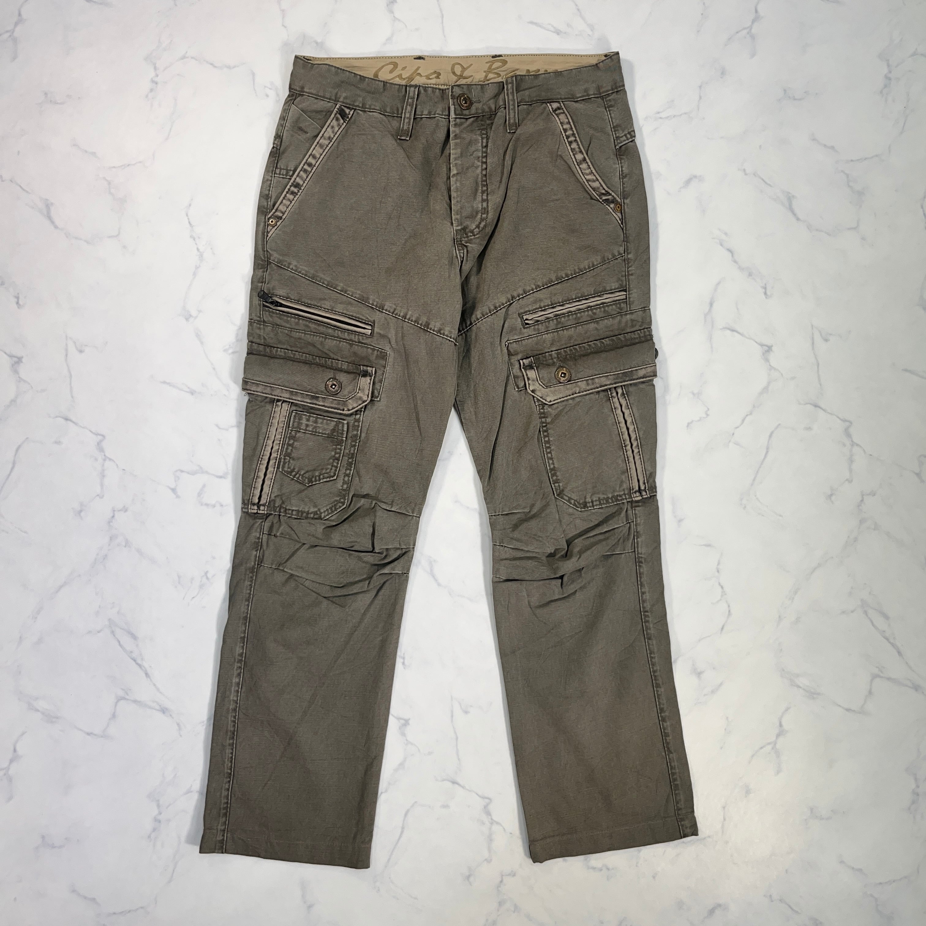 【L.A.Vintage】Green Y2K TEC 再構築　Trousers