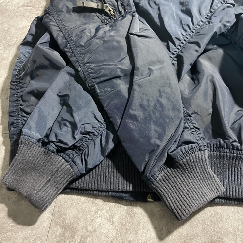 00s- ALPHA INDUSTRIES MA-1 リバーシブル オレンジライナー ジップ引手ロゴ刻印 スナップボタンロゴ刻印 無地 製 L jacket 詳細写真15