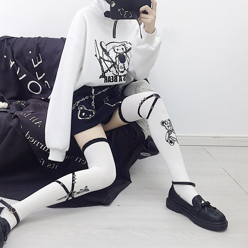 【国内発送】 SEASONZ セミロリ トレーナー ミニスカ ネックベルト ショート丈