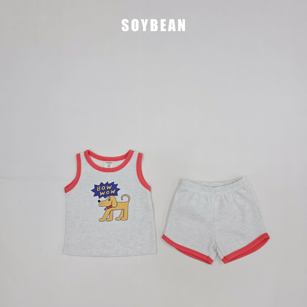 【取寄/韓国直送】SOYBEAN 26/SM バウワウワッフル上下セット|夏服|韓国子供服