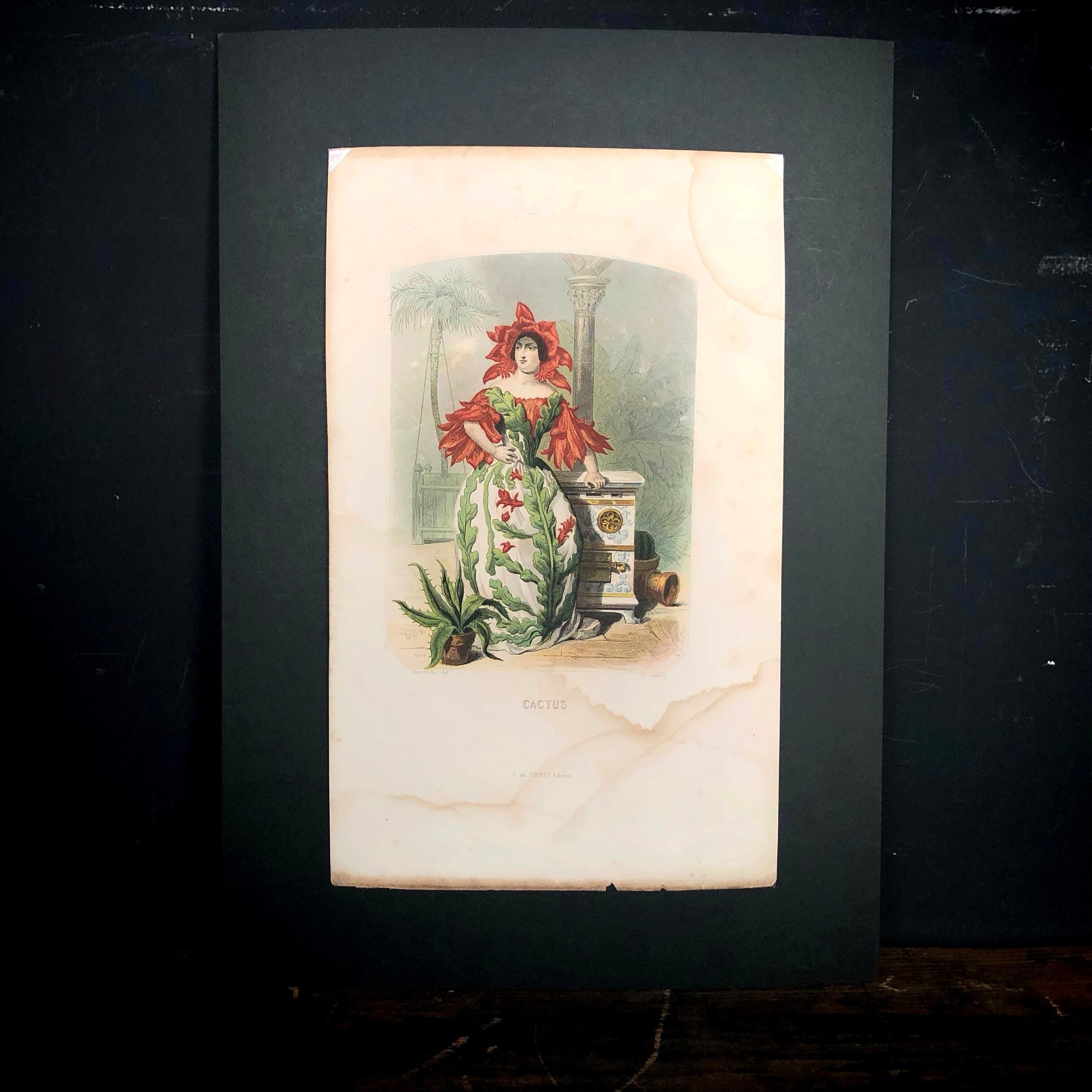 Chantal de Burguet エナメル画 アンティーク 絵画 Daydream Mucha・エナメル絵付けステンドグラス – Vis-à-Vis