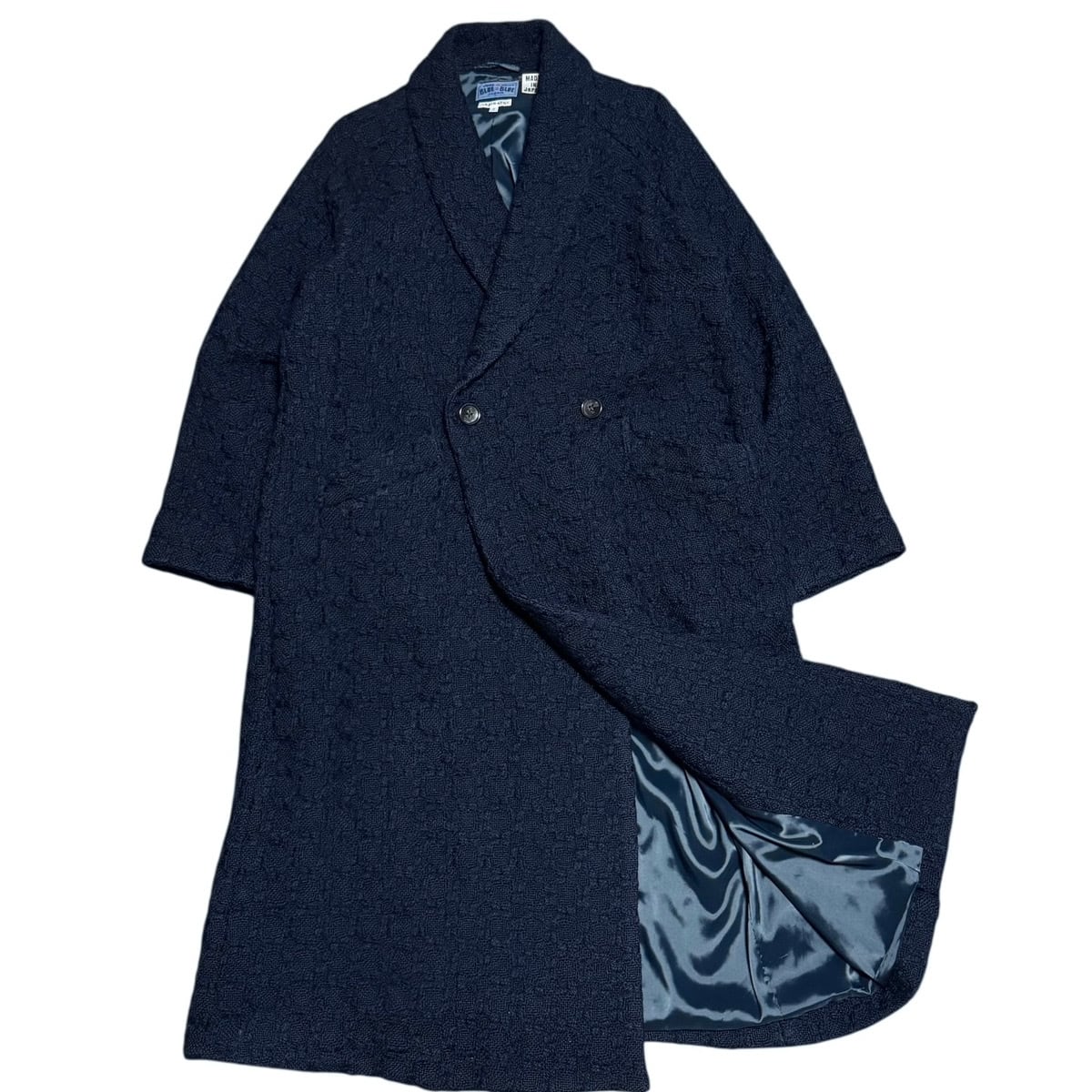 濃紺 orslow Loose Fit Denim Coat 襟コーデュロイ デニム ロング