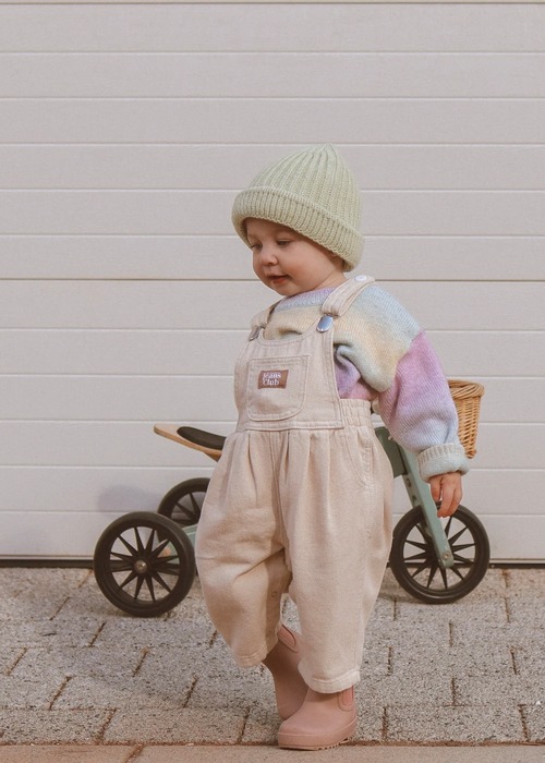 OUTLET【TWIN COLLECTIVE】Bowie Bubble Overall - Natural Organic(4yo)