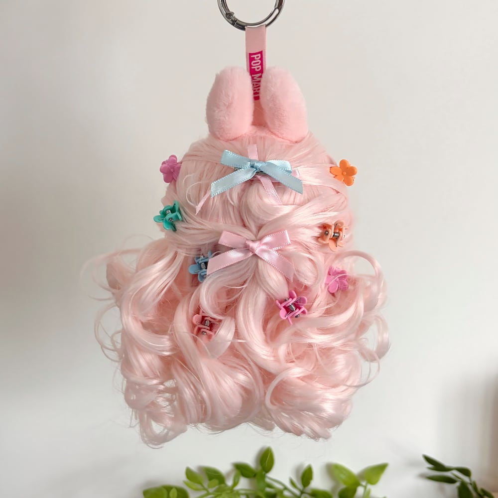 labubuぬいぐるみ用 ヘアアクセサリー ヘアゴム+リボン/フラワーヘア